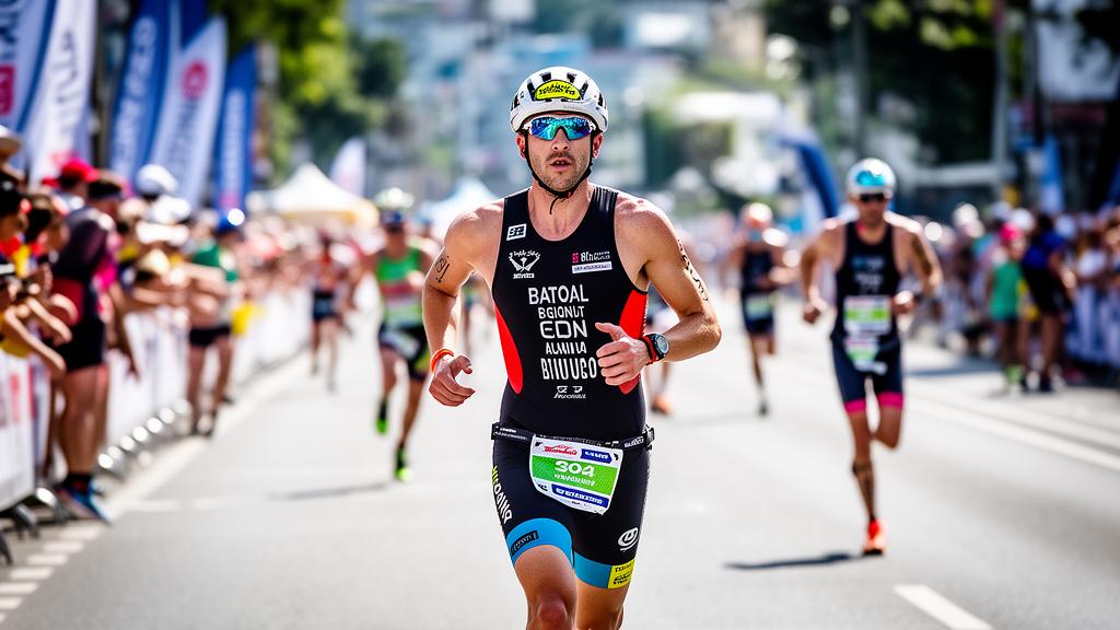 Corredor de triatlón en competición